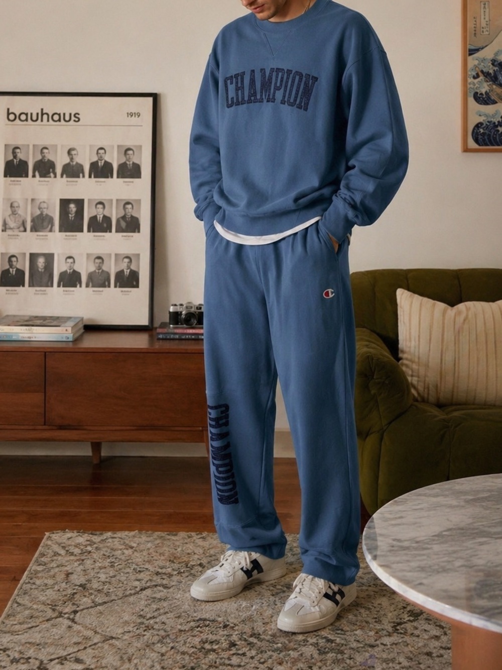 Champion Reverse Weave Sweat Set – Blue – xl - Picture 1 of 12